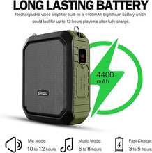 Load image into Gallery viewer, 18W Voice Amplifier Portable Microphone and Speaker Set,Personal Speaker with Wired Mic Headset & Waistband,Wearable Waterproof Mini Pa System,Megaphone with Mic for Teachers,Classroom,Outdoor Speech