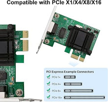Load image into Gallery viewer, 1G Gigabit Desktop PCI-e Network Adapter (NIC) with Intel 82574L Chip, 10/100/1000Mbps Ethernet Network Card, Single Copper RJ45 Port, PCI-e X1, Compare to Intel EXPI9301CT/EXPI9301CTBLK