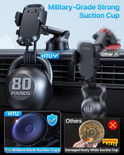 Load image into Gallery viewer, 2024 Ultimate Car Phone Mount?80+LBS Strongest Suction & Military-Grade??Patent & Safety Certs? Cell Phone Holder Truck Stand for Dashboard Windshield Vent for iPhone 15 Pro Max 14 13 Samsung, Black