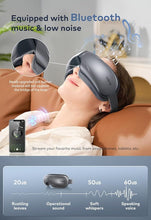 Load image into Gallery viewer, Llano Christmas Gift,2024 Latest Upgrade Eye Massager with Heat, Portable Eye Massage with Bluetooth Music, Smart Eye Mask Massager Sleep Mask Foldable Face Massager for Relax Dark Circles Dry Eyes