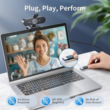 Load image into Gallery viewer, EMEET NOVA 4K Webcam for PC - Ultra 4K HD, PDAF Autofocus, Dual Noise-Cancelling Mics, 73° FOV, Auto Light Correction, USB Plug&Play, Privacy Cover, Ideal for High-End Business Meetings&Live Streaming