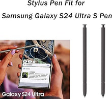 Load image into Gallery viewer, 2 Pcs S24 Ultra S Pen for Samsung Galaxy S24 Ultra S Pen Replacement, US Version, EJ-PS928BBEGUS, for Samsung Galaxy S24 Ultra Stylus Pen withoutBluetooth (Dark Gray)