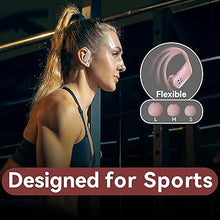 Load image into Gallery viewer, bmani Wireless Earbuds Bluetooth Headphones 48hrs Play Back Sport Earphones with LED Display Over-Ear Buds with Earhooks Built-in Mic Headset for Workout Pink