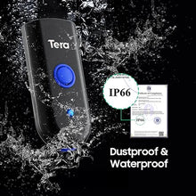 Load image into Gallery viewer, Tera Wireless Barcode Scanner 1D Laser Mini Pocket Waterproof Scanner 3in1 Compatible with Bluetooth USB Wired Portable Bar Code Reader for Supermarket Logistics Work with iOS Windows Android 1100L