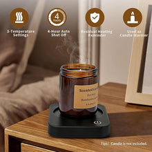 Load image into Gallery viewer, VOBAGA Coffee Mug Warmer, Electric Coffee Warmer for Office Desk Accessories with Auto Shut Off, 3 Temperature Setting Smart Cup Warmer for Heating Coffee, Beverage, Milk and Tea (No Mug)