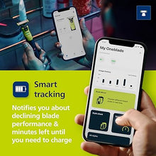 Load image into Gallery viewer, Philips Norelco OneBlade 360 with Connectivity Hybrid Face, Electric Beard Trimmer, Shaver with 360 Blade Tech & 1hr Fast Charge, 1x360 Blade, & 5-in-1 Comb, QP4530/90