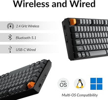 Load image into Gallery viewer, Keychron K8 Max TKL Mechanical Keyboard Wireless, 87 Keys QMK 2.4 GHz/Bluetooth 5.1/Wired Connection, White Backlit with Programmable Keychron Super Brown Switch for macOS Windows Linux
