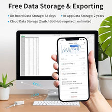 Load image into Gallery viewer, SwitchBot IP65 Indoor Outdoor Hygrometer Thermometer Wireless, 394ft Bluetooth Range, Refrigerator Thermometer, Dewpoint/VPD/Absolute Humidity Sensor, Free Data Storage Export, 2 Years Battery Life