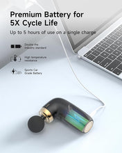 Load image into Gallery viewer, A1 Super Mini Massage Gun, Percussion Deep Tissues Muscle Massager, Travel Massage Gun, Compact Sports Massager, Portable Handheld Massager for Office Gifts for Him/Her, Home, Athletes(Black)