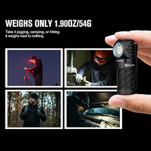 Load image into Gallery viewer, OLIGHT Perun 2 Mini Headlamp 1100 Lumens LED Head Flashlight, Rechargeable Headlight with Red Light Option, Great for Working, Hiking, Camping and Climbing (Black Cool White: 5700~6700K)