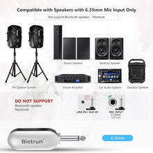 Load image into Gallery viewer, Bietrun UHF Wireless Microphone Headset, 165ft Range, Working Time 6H, 1/4''Plug, Wireless Headset Mic ?Handheld Mic 2 in 1, for Karaoke Speaker, Amplifier, Mic Speakers, PA System, Teaching, Fitness