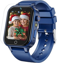 Load image into Gallery viewer, 1.5 Inches Kids Smart Watch for Boys Girls, 26 Puzzle Games, Smartwatch with Camera, Pedometer, Video Voice Music Player Learning Card,Christmas Birthday Gift for 3-12 Years Children (Blue)