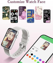 Load image into Gallery viewer, Smart Watches for Women Compatible with iPhone Android Phones, LYNN2 Women's Watch Fitness Tracker Watch Reloj para Mujer with Heart Rate Monitor Pedometer Sleep Tracker Waterproof Gray