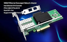 Load image into Gallery viewer, 10Gb PCI-E NIC Network Card Dual SFP+ Port Ethernet Converged LAN Adapter CNA Compatible with Intel X710-DA2 PCI Express x8/x16 Networking Server Support Windows/Linux/VMware