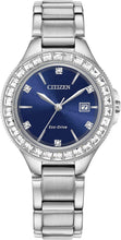 Load image into Gallery viewer, Citizen Ladies' Silhouette Crystal Eco-Drive Watch, 3-Hand Date, Stainless Steel