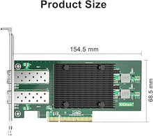 Load image into Gallery viewer, 10Gtek 10Gb PCI-E NIC Network Card, Dual SFP+ Port, with Original Intel X710-BM2, PCI Express Ethernet LAN Adapter Support Windows Server/Windows/Linux/ESX, Compare to Intel X710-DA2