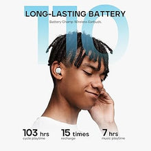 Load image into Gallery viewer, Tribit Wireless Earbuds, 110H Playtime Bluetooth 5.3 IPX8 Waterproof Call Noise Reduction Bluetooth Earbuds Headphones with Mic Earphone in-Ear Wireless Earphones, Flybuds 3SC White