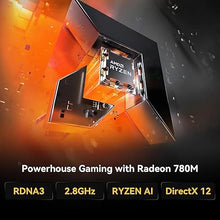 Load image into Gallery viewer, GEEKOM A8 AI Mini PC, AMD Ryzen 9 8945HS(up to 5.2GHz) Mini Computers, 32GB DDR5 5600MHz RAM&2TB PCIe 4.0 SSD, Windows 11 Pro Mini Desktop, AMD Ryzen AI/Radeon 780M/WiFi 6E/BT5.2/USB4/8K/Quad Display