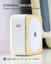 Load image into Gallery viewer, Sound Spot II SFQ-18: Portable Bluetooth Speaker with Powerful Bass, Nature Sounds, Ambient Light, and Speakerphone (White)