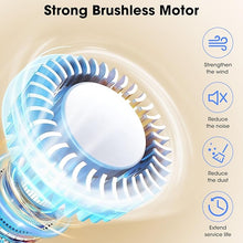 Load image into Gallery viewer, Portable Waist Clip Fan, 8000mAh Personal Cool Clip Fan Under Shirt with Max 30H Working Time & 3 Speeds 5500RPM Strong Airflow, Hands-free Wearable Body Belt Fan for Outdoor