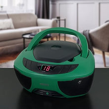 Load image into Gallery viewer, Jensen CD-475GR Portable Sport Stereo Boombox CD Player with AM/FM Radio and Aux Line-in & Headphone Jack (Green)