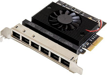 Load image into Gallery viewer, 6 Port 2.5 Gigabit PCI-e x4 Ethernet Network Card