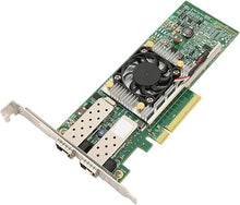 Load image into Gallery viewer, 10Gb PCI-E Network Card Dual SFP Port NIC Network Card PCIe Ethernet Adapter with Cooling Fan Multifunction Express LAN Adapter for Server and Switching
