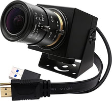 Load image into Gallery viewer, SVPRO 4K 60fps HDMI USB Zoom Camera USB3.0 Manual Focus Webcam with 2.8-12mm Optical Zoom Lens,Zoom in and Out HD Industrial Camera H.264 60fps 4K Streaming Camera for PC,Raspberry Pi,TV,Monitor