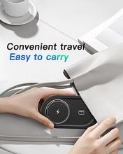 Load image into Gallery viewer, 2024 Upgraded 3 in 1 Wireless Charger, Nano Magnetic iPhone Charging Station for Apple Devices, Fast Mag Safe Charging Pad for iPhone 16/15/14/13/12 Series & AirPods Pro & Apple Watch Series, Black