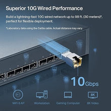 Load image into Gallery viewer, TP-Link TL-SM5310-T | 10GBase-T RJ45 SFP+ Module | 10G Copper SFP+ Transceiver | SFP+ to Ethernet | Plug and Play | Hot Pluggable | Up to 30m distance| | Durable Metal Casing | Versatile Compatibility