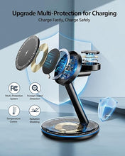 Load image into Gallery viewer, 3 in 1 Charging Station for Apple Devices 18W Fast Mag-Safe Charger Stand Magnetic Wireless Charger Station for iPhone16 15 14 13 12 Pro/Pro Max/Plus/Mini AirPods 2/3/Pro iWatch Ultra/8/7/SE/6/5/4/3/2