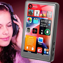 Load image into Gallery viewer, X20 MP3 Player with Bluetooth, 4.0 HD Full Touch Screen Music Player, Lossless HiFi Sound, Up to 256GB Memory Expansion, Portable Walkman for Sport Study (Black)