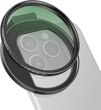 Load image into Gallery viewer, CPL Filter for Phone, 72mm Camera Polarized Lens Polarizing Filter with Metal Cold Shoe Phone Clip Compatible with iPhone 15 14 13 12 11 X XS Plus PRO Max Samsung Galaxy Motorola Pixel