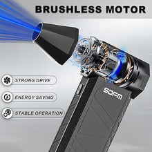 Load image into Gallery viewer, SDFM Electric Air Duster - 130000RPM Compressed Air Duster?3 Gear Adjustable Jet Dry Blower can Reusable Can for Computer Keyboard,Outdoors,Car,Home.… (Black)