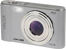 Load image into Gallery viewer, Minolta MND20 44 MP / 2.7K Ultra HD Digital Camera (Silver)