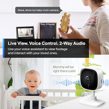 Load image into Gallery viewer, TP-Link Tapo 2K Indoor Security Camera for Baby Monitor, Dog Camera w/Motion Detection, 2-Way Audio Siren, Night Vision, Cloud & SD Card Storage(Up to 256 GB), Works w/Alexa & Google Home(Tapo C110)