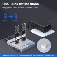 Load image into Gallery viewer, NVME/SATA 3-in-1 SSD Cloner, Coolpie CR311 Offline Clone M.2 Cloner, USB3.2 Gen2*2 20Gbps M.2 Reader, Supports Size for M.2 NVME/SATA?mSATA?SATA 2.5''SSD/HDD?3.5'' HDD