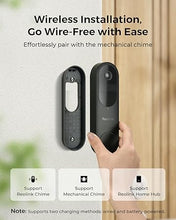 Load image into Gallery viewer, REOLINK Battery Doorbell Camera, 2K Security Video Doorbell Camera, 150°x150° View, 2.4/5 GHz WiFi, Battery or Wired Power, Two-Way Audio, Person/Vehicle/Package (Chime not Included)