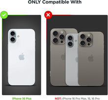 Load image into Gallery viewer, ENCASED Clear Case with Grip for iPhone 16 Plus (2024) Set Includes Silicone Magnetic Phone Holder (Compatible with MagSafe)