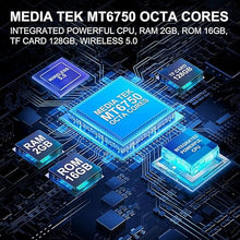 Load image into Gallery viewer, 80GB MP3/MP4 Player Bluetooth/WiFi/3.5mm Jack Headphone 4.0" FHD Touchscreen with Spotify Audible Android Music Player with Speaker/Voice Recorder FM Radio Up to 512 GB Expandable ROM