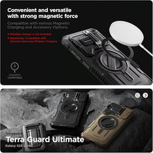 Load image into Gallery viewer, VRS DESIGN Terra Guard Ultimate for Galaxy S25 Ultra Case (2025), Premium Protective Case with Full Camera Lens Protection & Magnetic Wireless Charging and Accessory Compatibility (Metallic Orange)