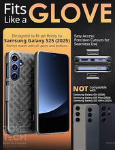 Load image into Gallery viewer, .for Samsung Galaxy S25 Plus Case with Belt Clip Holster, Kickstand Slim Cover Phone Case for Galaxy S25 Plus - Black