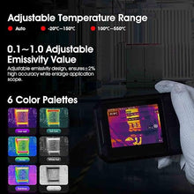 Load image into Gallery viewer, Thermal Imaging Camera, BTMETER Infrared Imager PF210 Detect Temperature -4°F~1022°F with 5 MP Visual Camera, 256 x 192 IR Resolution 25Hz, 3.5" Touch Screen, WiFi Hotspot Transmission