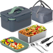 Load image into Gallery viewer, Electric Lunch Box for Adults, 1.8L Heated LunchBox for Adults for Car Truck, 12V/24V/110V/220V Portable Food Warmer Lunch Box,100W Heating Lunchbox for Work with Lunch Tote