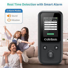 Load image into Gallery viewer, LifeBasis Geiger Counter Nuclear Radiation Detector, Radiation Dosimeter with TFT Display and Smart Alert Rechargeable Beta Gamma X-ray Radiation Monitor - with Lanyard and Bracket, Gloss Black