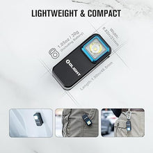 Load image into Gallery viewer, OLIGHT Oclip Rechargeable EDC Flashlight 300 Lumens Dual Light Sources Compact Pocket Clip Light, Convenient USB C Charging, Magnetic for Night Working, Cycling, Emergency, Signaling Tool (Black)