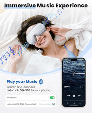 Load image into Gallery viewer, Eye Massager with Heat & Bluetooth Music, Gifts for Women/Men, Eye Face Massager for Migraine Relief, Eye Care Mask, Relax Reduce Eye Strain, Dry Eye, Improve Sleep, Birthday, Wedding Gifts