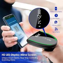 Load image into Gallery viewer, FYJ Bluetooth Wireless 1D 2D Barcode Scanner QR Bar Code Scanners with LED Display Screen and Stand 3-in-1 Handheld USB Barcode Reader for Library,Store,Supermarket,Warehouse