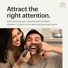 Load image into Gallery viewer, MANSCAPED® The Weed Whacker® 2.0 Electric Nose & Ear Hair Trimmer – 7,000 RPM Precision Tool with Rechargeable Battery, Wet/Dry, Easy to Clean, Improved Stainless Steel Replaceable Blade