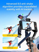 Load image into Gallery viewer, Gimbal Stabilizer for iPhone, 3-Axis Phone Gimbal with AI Tracking Sensor, Gimbal with Focus Wheel for iPhone/Android, iPhone Gimbal with 7.0 Anti-Shake for Video Recording-Smart AI XE